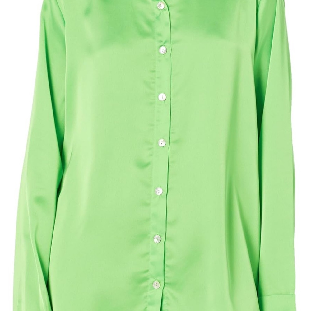 Show Me Your MuMu Green Button Down Shirt